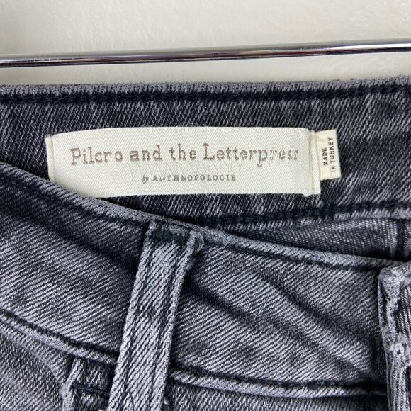 ANTHROPOLOGIE | Pilcro High Rise Bootcut Black Jeans 26 - Picture 5 of 8